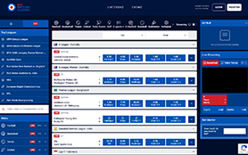 The All British Sports live betting page