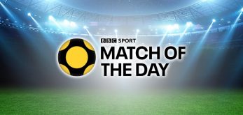 Match of the Day logo with a stadium background, featuring the BBC Sport branding.