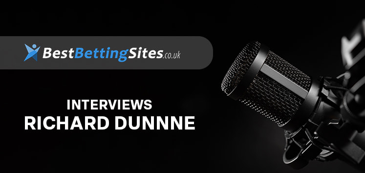 Image of a microphone with the BestBettingSites.co.uk logo, promoting an interview with former Premier League footballer Richard Dunne