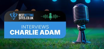 Image of a microphone with the BestBettingSites.co.uk logo, promoting an interview with former Premier League footballer Charlie Adam